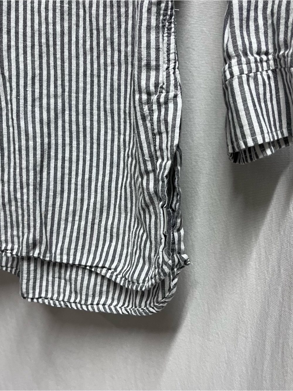 Eddie Bauer Women Striped Linen Cotton Tunic Top Size Small Breathable Comfort - Picture 5 of 8